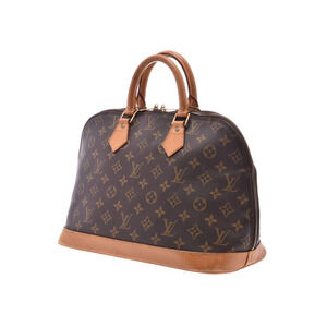 Louis Vuitton Handbag Brown Monogram Alma Leather